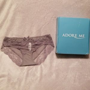 NWT Medium Adore Me Feefee panty Grey